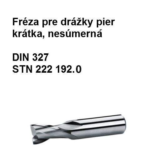 Fréza stopková pre dražky pier krátka nesúmerná   3,5x6x5 , HSS 30   