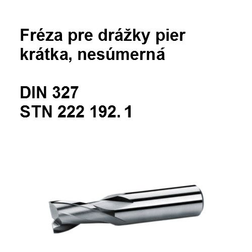 Fréza pre dražky pier krátka, nesúmerná   25  X1      (25x26x20), HSS 02  