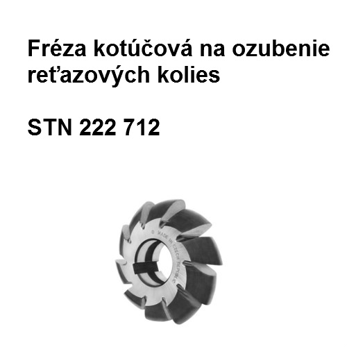 Fréza kotúčová na ozubenie reťazových kolies 6,35x9,525 C1 A3 23, HSS 02  