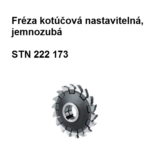 Fréza kotúčová nastaviteľná, jemnozubá 125x10-18 12476, HSS 92