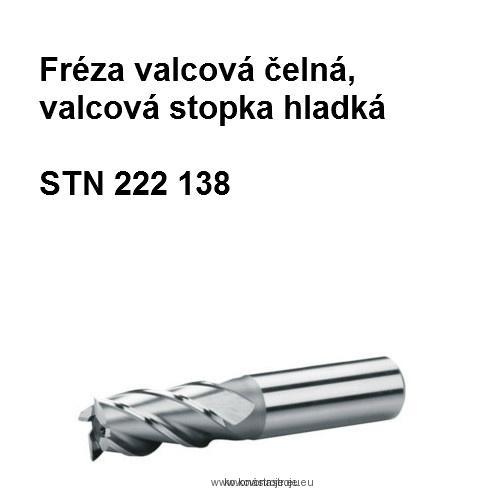 Fréza valcová čelná, valcová stopka hladká 20x63 HSS
