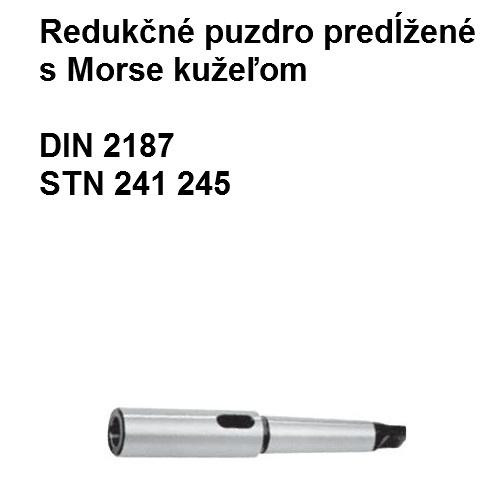 Redukčné puzdro predĺžené s Morse kužeľom 3x1