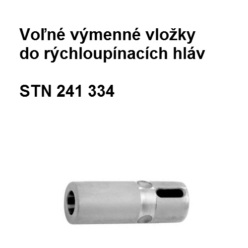 Voľné výmenné vložky do rýchloupínacích hláv 2x2