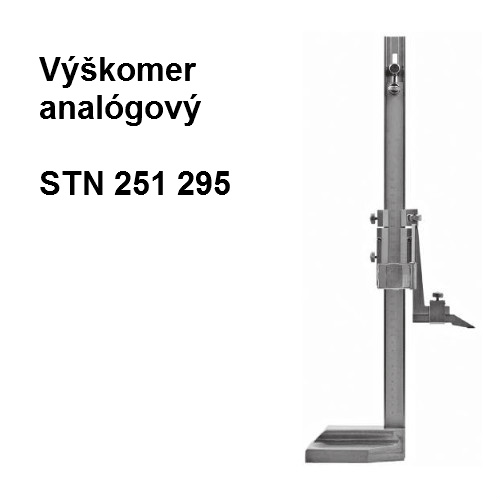 Výškomer analógový 0-450 mm, tr.presnosti 0,02 mm