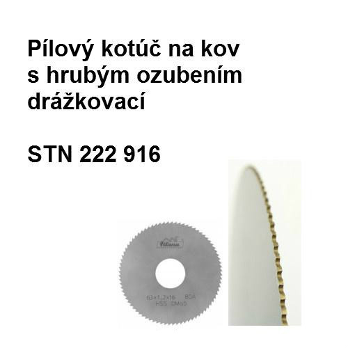 Pílový kotúč na kovy s hrubým ozubením drážkovací 200x2x32 HSS 30