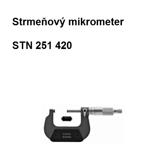 Strmeňový mikrometer 100-125 mm, tr.presnosti 0,01 mm