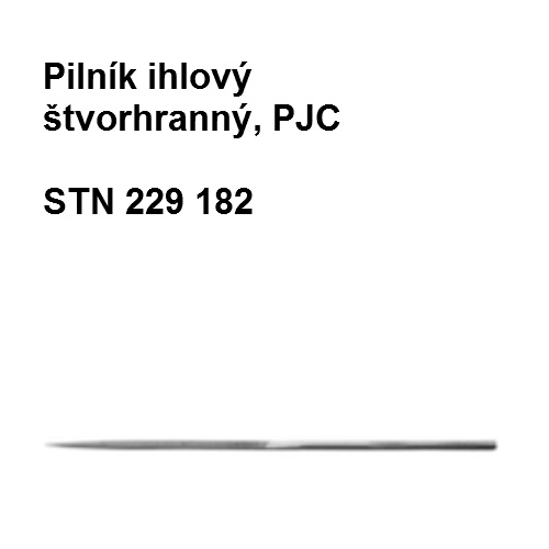 Pilník ihlový štvorhranný 180