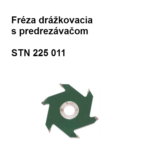 Fréza drážkovacia s predrezávačom a rovnými zubami 125x12x30 K40