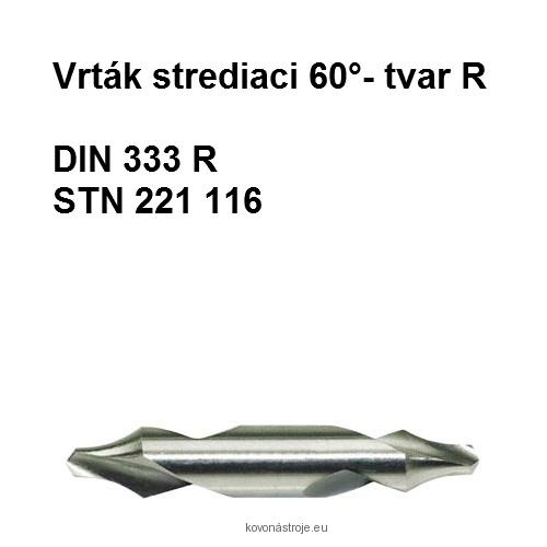 Vrták strediaci 60˚ - tvar R 2,5mm HSS