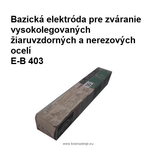Elektróda bazická E-B 403,   ?3,15/350 mm