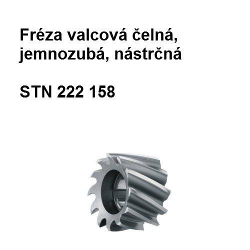 Fréza valcová čelná nástrčná, jemnozubá 80x80 U3, HSS 90