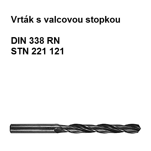 Vrták s valcovou stopkou 5,5mm HSS