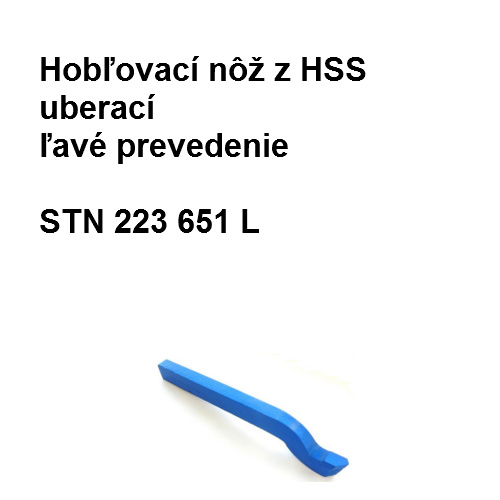 Hobľovací nôž z HSS uberací ľavé prevedenie 20x32