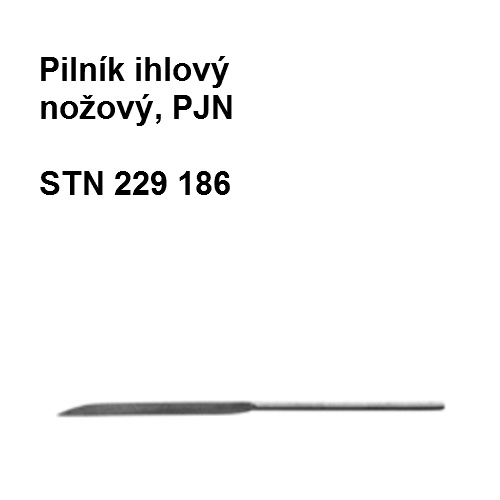 Pilník ihlový nožový  180