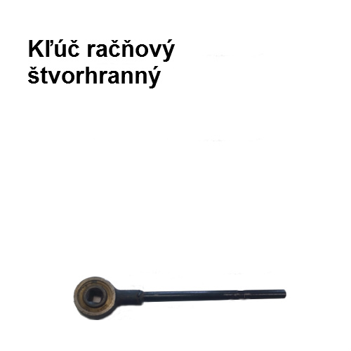 Račňa priechodzia 4- hranná 19 mm čierná 300 MN