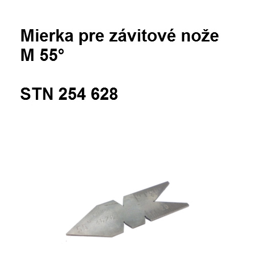 Mierka pre závitové nože M 55°