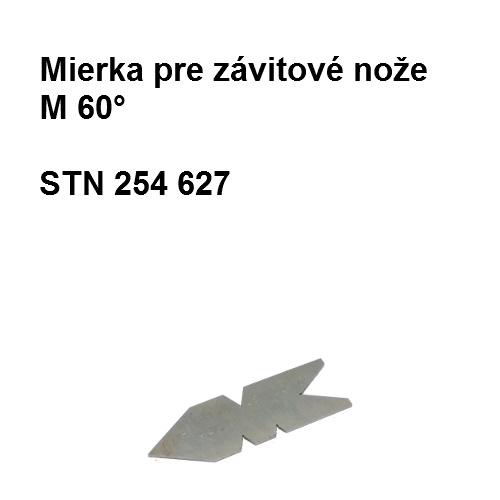 Mierka pre závitové nože M60°