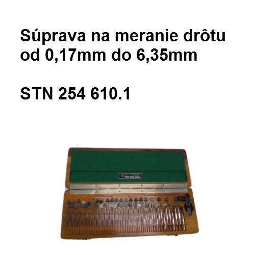 Súprava na meranie drôtu 0,17-6,35mm