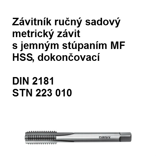 zavitnik 223010 MF HSS dokoncovaci din 2181