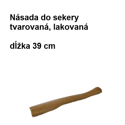 Násada do sekery lakovaná, tvarovaná, 39 cm