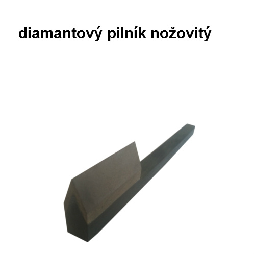 Diamantový pilník nožovitý 40x5x10x45°, 125/100