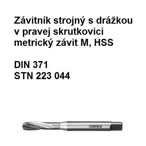 Závitník strojný 223044 din 371  M