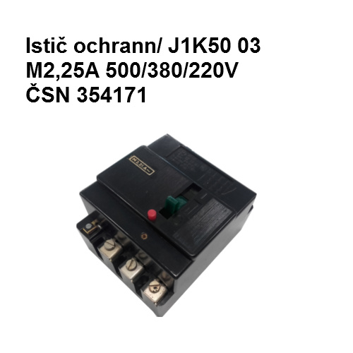 Istič ochranný J1K50 03 M2,25A 500-380-220V