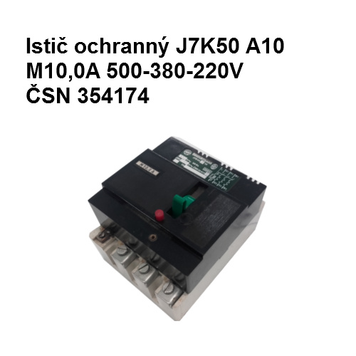 Istič ochranný J7K50 A10 M10,0A 500-380-220V