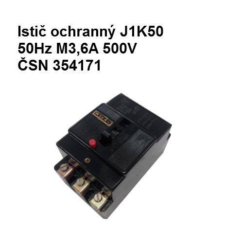 Istič ochranný J1K50 50Hz M3,6A 500V