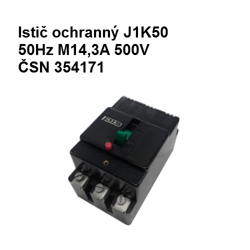 Istič ochranný J1K50 50Hz M14,3A 500V