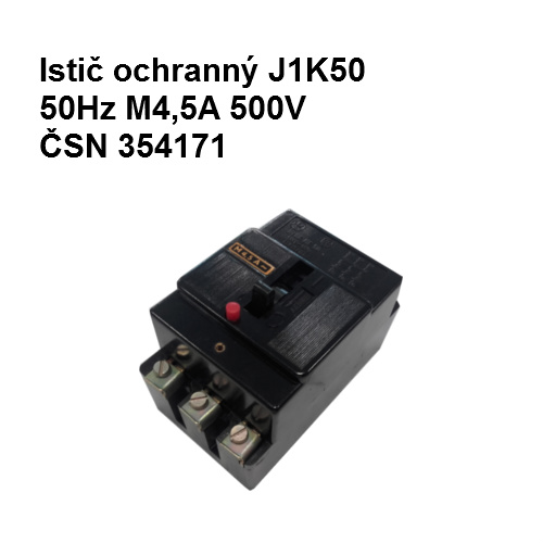 Istič ochranný J1K50 50Hz M4,5A 500V