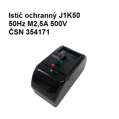 Istič ochranný J1K50 50Hz M2,5A 500V 