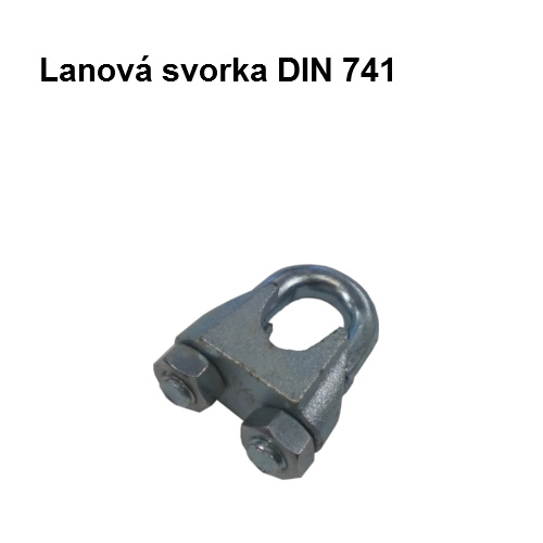 Lanová svorka DIN 741 Zn 8mm