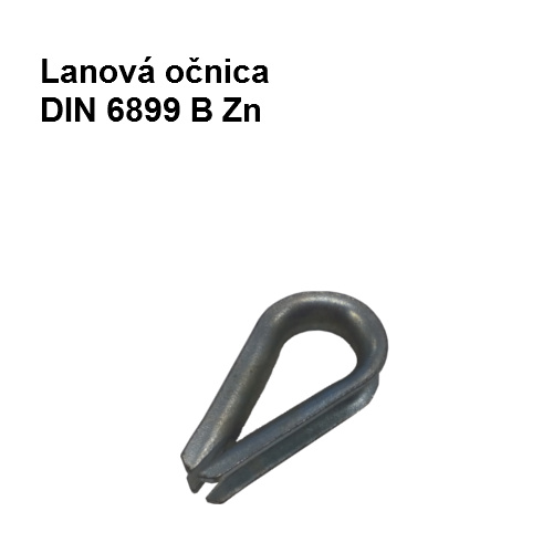 Lanová očnica DIN 6899 B d 20mm Zn