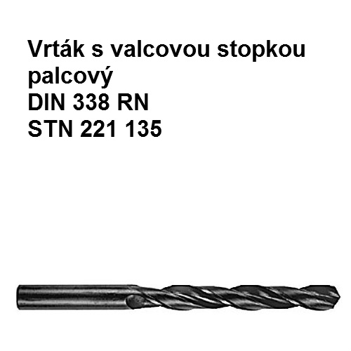 Vrták s valcovou stopkou palcový 3/4" HSS