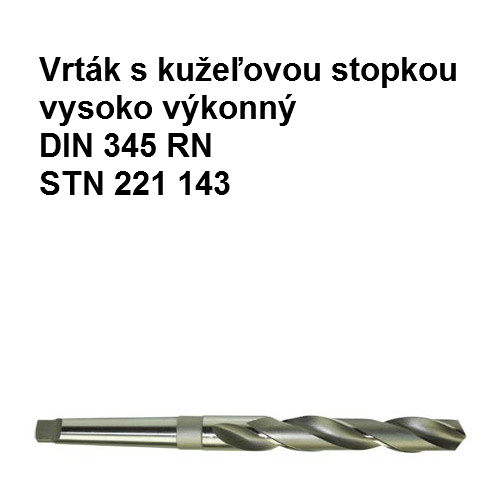 Vrták s kužeľovou stopkou vysoko výkonný  6mm HSSCo