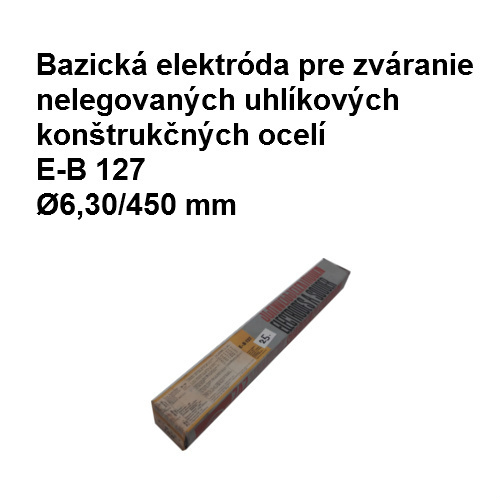Elektróda bazická E-B 127,  ?6,30/450 mm
