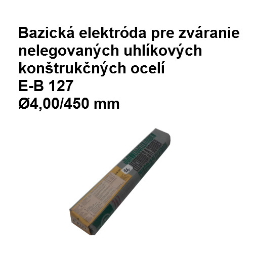 Elektróda bazická E-B 127,   ?4,00/450 mm