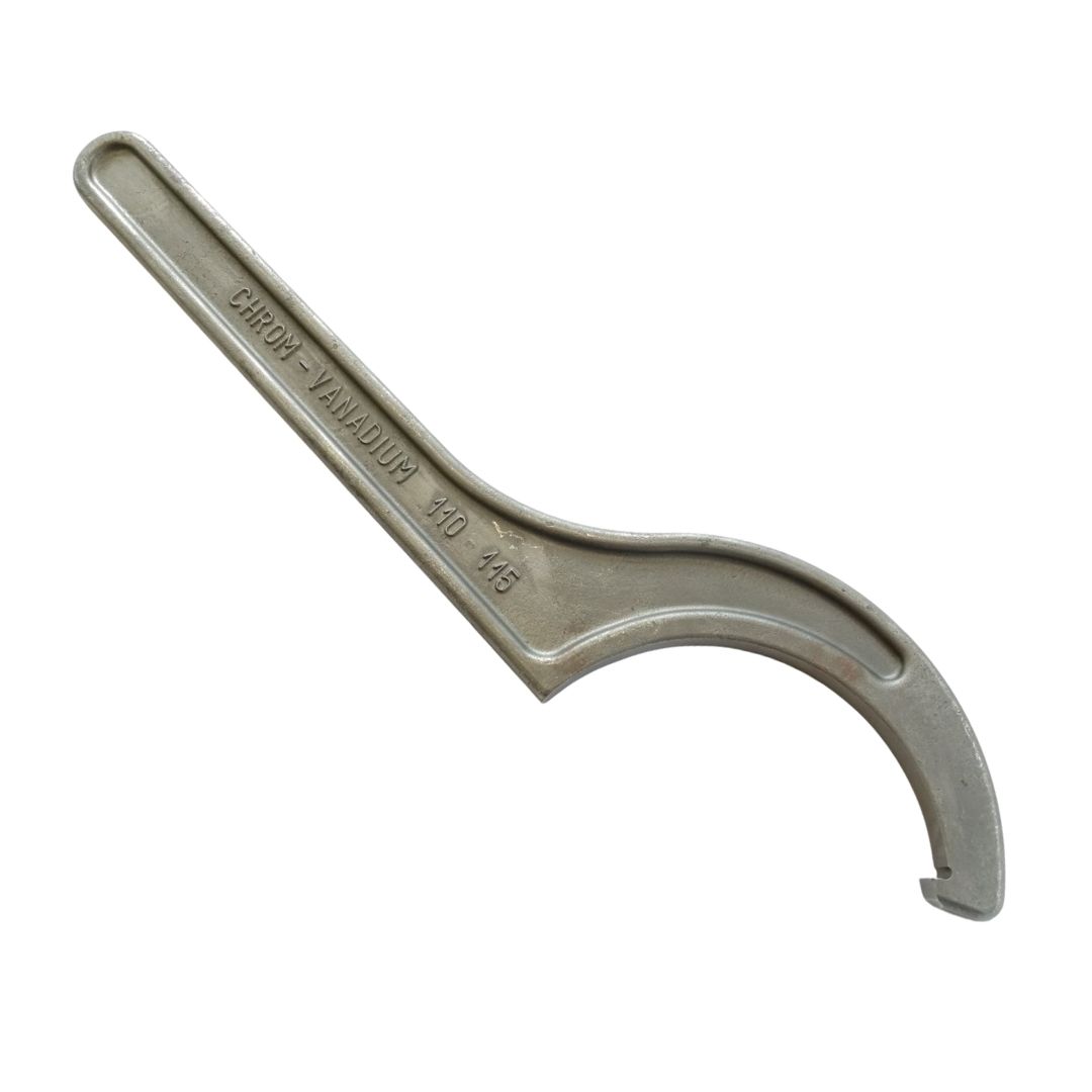 Pevný hákový kľúč s nosom 110-115 DIN 1810 A