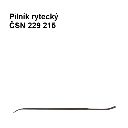 Pilník rytecký 180/2, ČSN 229215