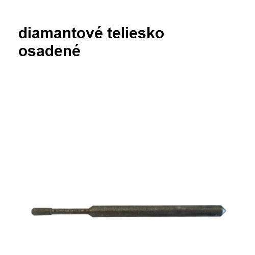 Diamantové teliesko 1,5x50 osadené