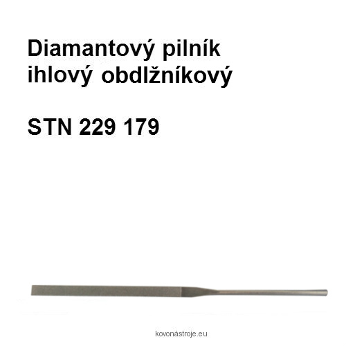 Diamantový pilník ihlový obdlžnikový 125/100