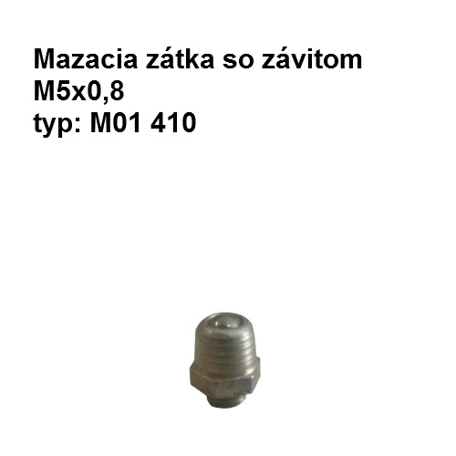 Mazacia zátka so závitom M5x0,8