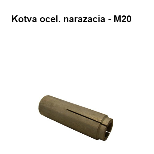 Kotva oceľová narážacia M20
