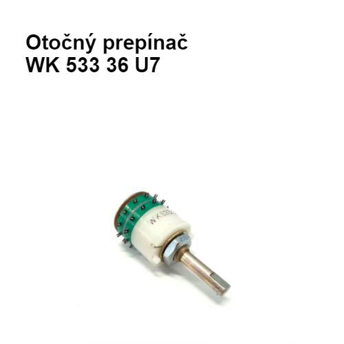 Prepínač otočný WK 533 36 U7