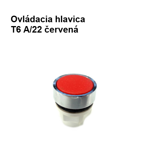 Ovládacia hlavica T6 A/22 červená