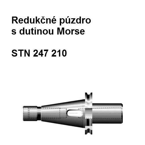 Redukčné puzdro s dutinou Morse 50x6 S1